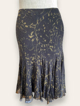 Ralph Lauren Black/Gold Pattern Skirt M